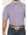 Image #3 - George Strait by Wrangler Men's Geo Print Short Sleeve Button-Down Stretch Western Shirt, Purple, hi-res