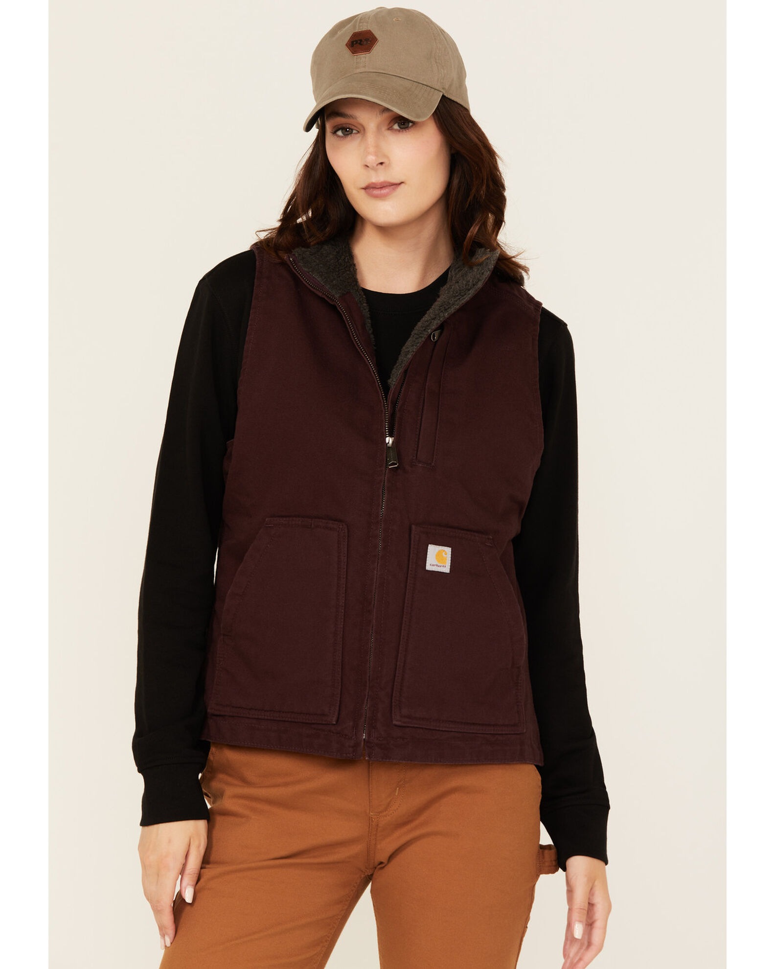 Women's carhartt vest purple cheap