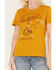Image #3 - Pendleton Women's Rodeo Cowgirl Short Sleeve Graphic Tee, Mustard, hi-res