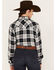 Image #4 - Hooey Women's Plaid Print Long Sleeve Snap Flannel Shirt, Black, hi-res