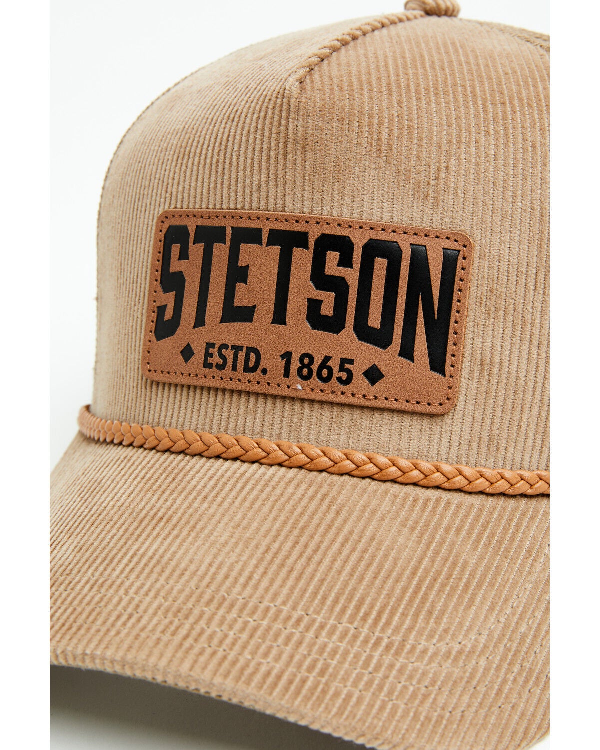 Image #2 - Stetson Men's Corduroy Ball Cap, Brown, hi-res