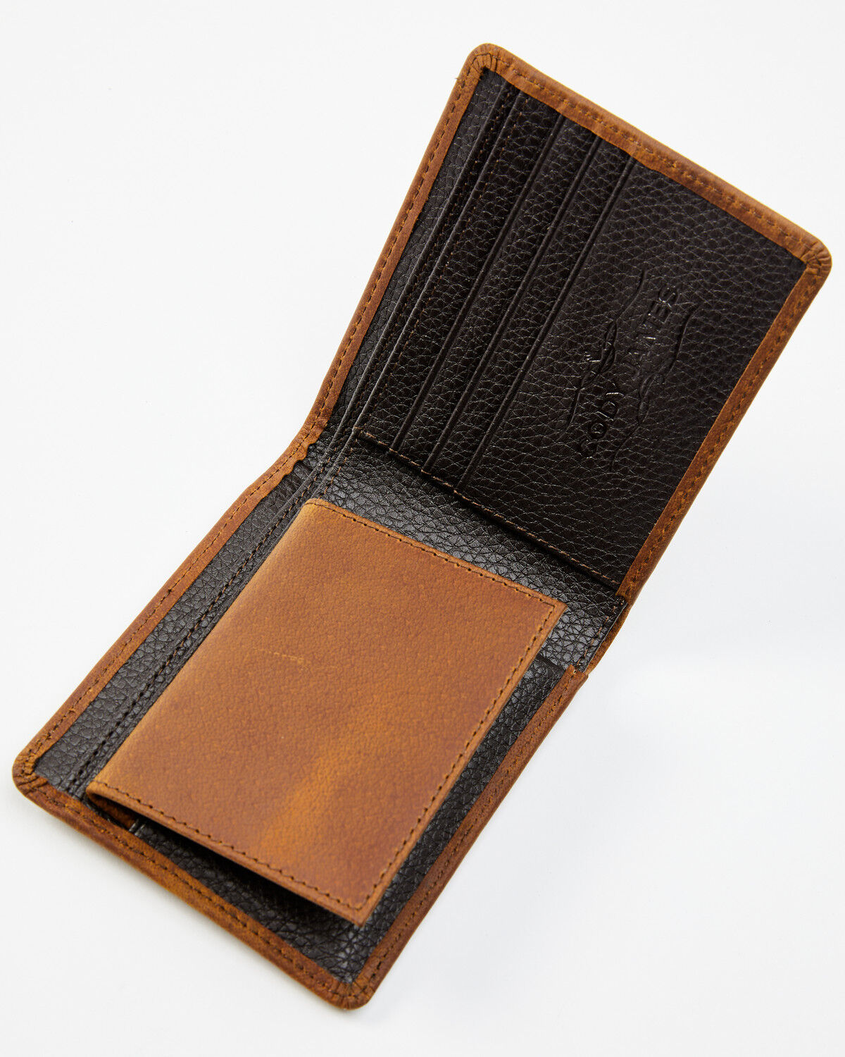 Image #2 - Cody James Men's Crocodile Embossed Bifold Wallet, Brown, hi-res