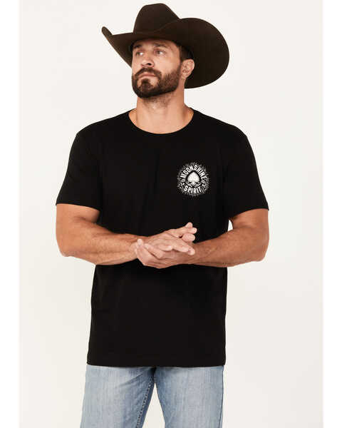 Image #1 - Moonshine Spirit Men's Spade Short Sleeve Graphic T-Shirt, Black, hi-res
