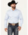 Image #1 - Cody James Men's Performance Twill Solid Long Sleeve Button-Down Western Shirt - Big, Light Blue, hi-res