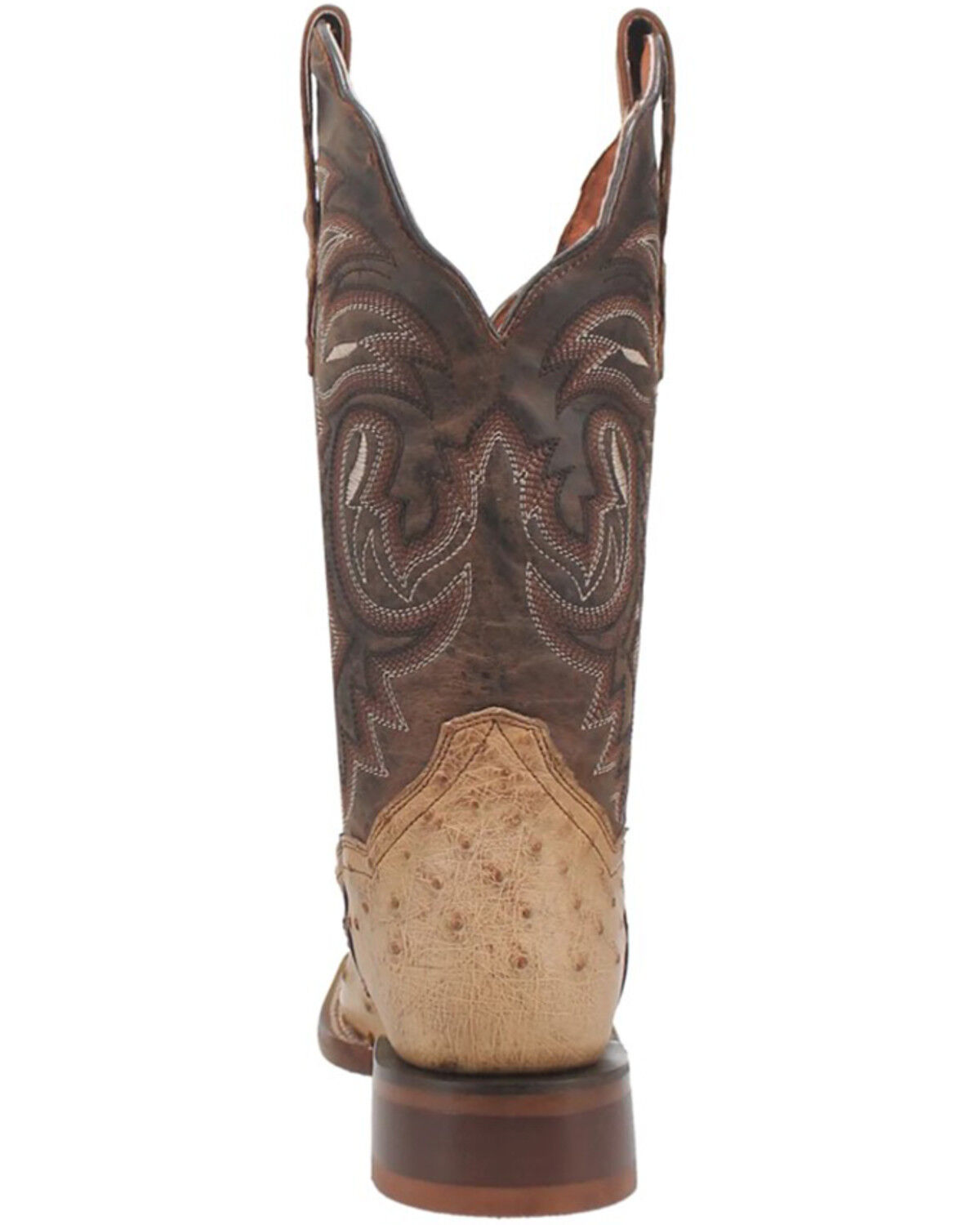 Image #5 - Dan Post Women's Exotic Full Quill Ostrich Western Boots - Broad Square Toe, Taupe, hi-res