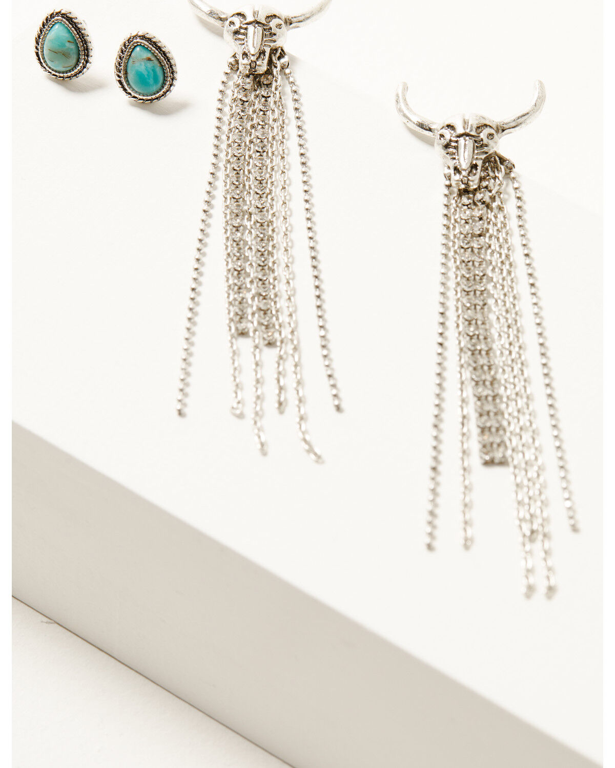 Image #1 - Idyllwind Women's Hartley Antique Silver Earring Set - 2 Piece, Silver, hi-res