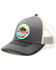 Image #1 - H3 Sportgear Men's Yellowstone National Park Buffalo Circle Patch Ball Cap, Grey, hi-res