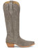 Image #2 - Tony Lama Women's Derby Liz Tall Western Boots - Snip Toe, Light Grey, hi-res