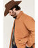 Image #2 - Wrangler Men's Canvas Flannel Lined Button-Down Jacket, Camel, hi-res