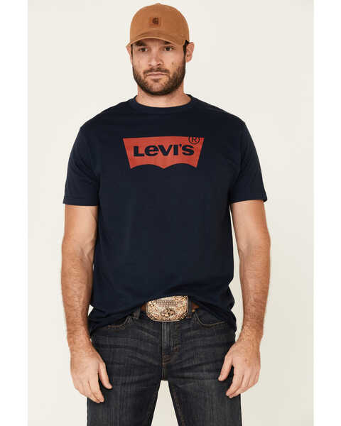 Levi's Men's Navy Batwing Logo Graphic T-Shirt , Navy, hi-res