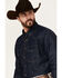 Image #2 - Ariat Men's Classic Denim Long Sleeve Snap Western Shirt , Blue, hi-res