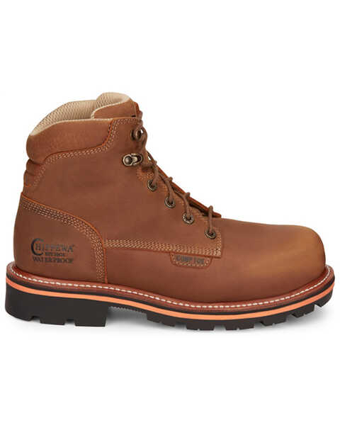 Image #2 - Chippewa Men's Thunderstruck Blonde 6" Lace-Up Waterproof Work Boots - Composite Toe , Lt Brown, hi-res