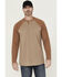 Image #1 - Cody James Men's FR Bronze Raglan Long Sleeve Henley Work Shirt , Bronze, hi-res