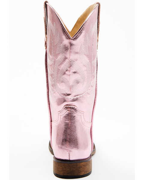 Image #5 - Shyanne Girls' Flashy Western Boots - Broad Square Toe, Pink, hi-res