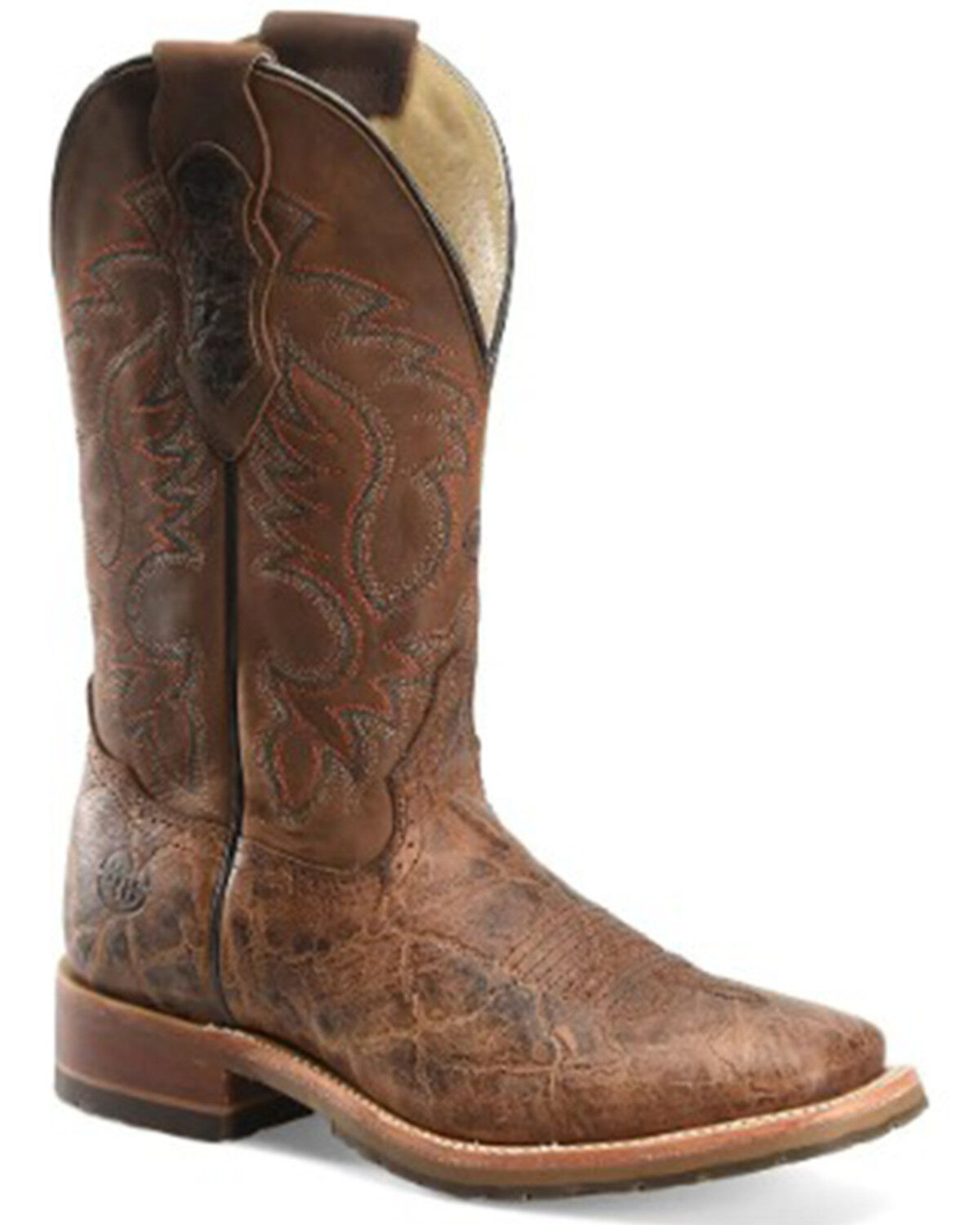 Image #1 - Double H Men's Bregman Western Boots - Broad Square Toe, Brown, hi-res