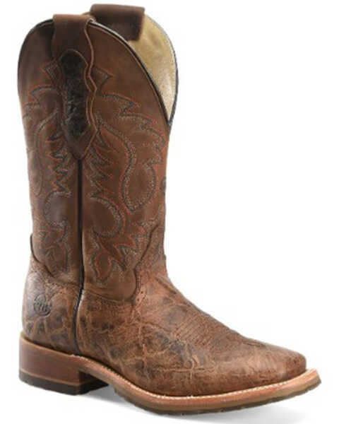 Double H Men's Bregman Western Boots - Broad Square Toe, Brown, hi-res