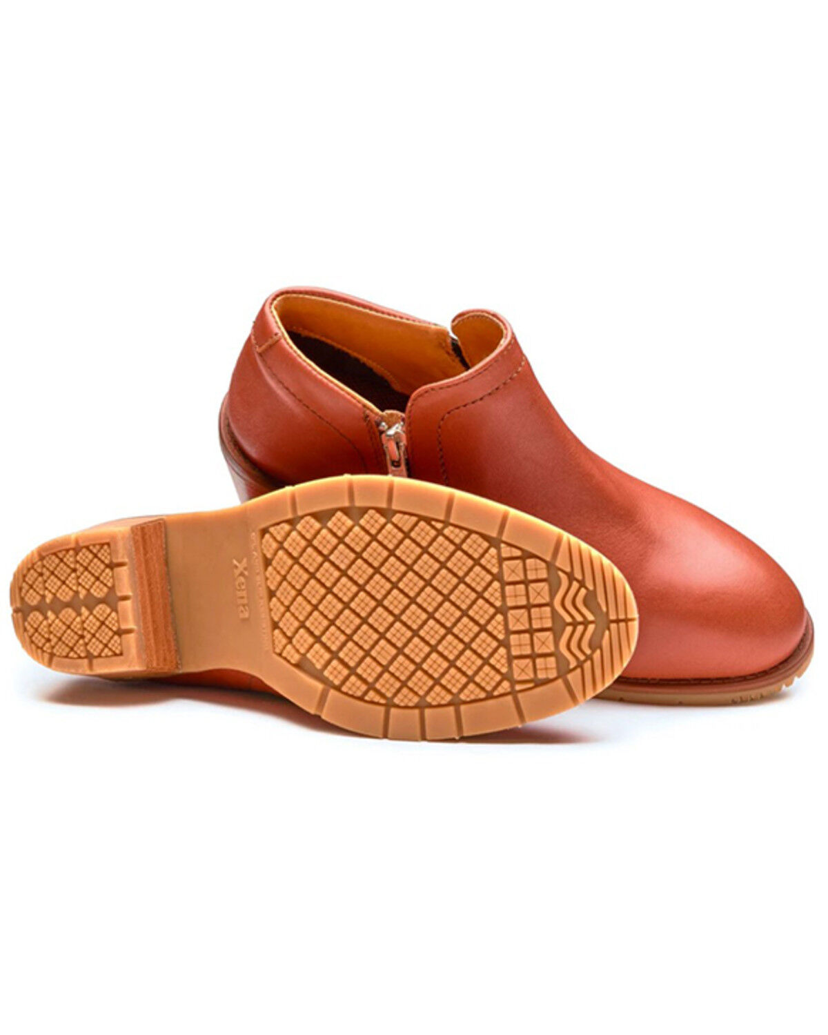 Image #5 - Xena Workwear Women's Gravity Work Shoes - Steel Toe, Cognac, hi-res