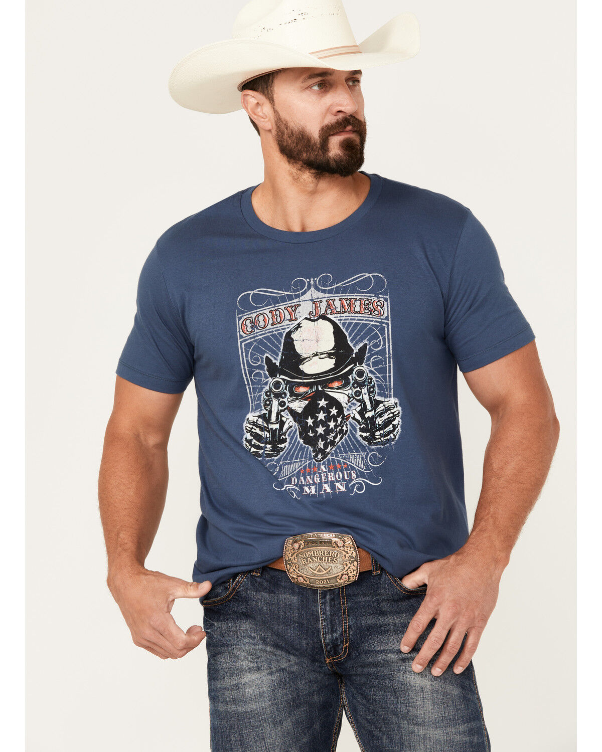 Image #1 - Cody James Men's Take Aim Short Sleeve Graphic T-Shirt, Navy, hi-res