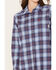 Image #3 - Ariat Women's FR Plaid Print Long Sleeve Button Down Work Shirt, Blue, hi-res