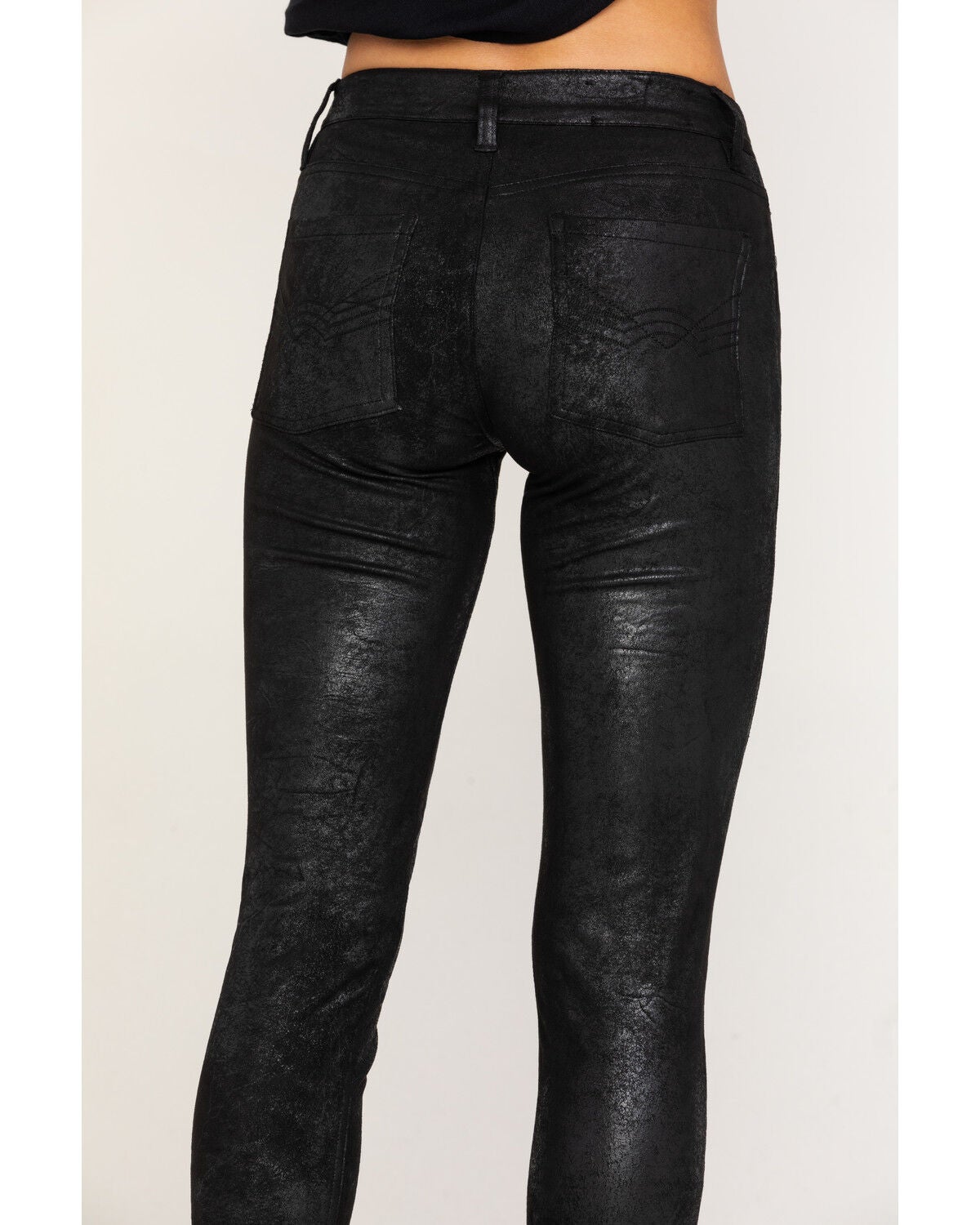 faux leather jean