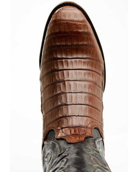 Image #6 - Dan Post Men's Exotic Caiman 12" Western Boots - Medium Toe, Brown, hi-res