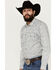 Image #2 - Gibson Trading Co Men's Static Paisley Floral Print Long Sleeve Pearl Snap Western Shirt, White, hi-res