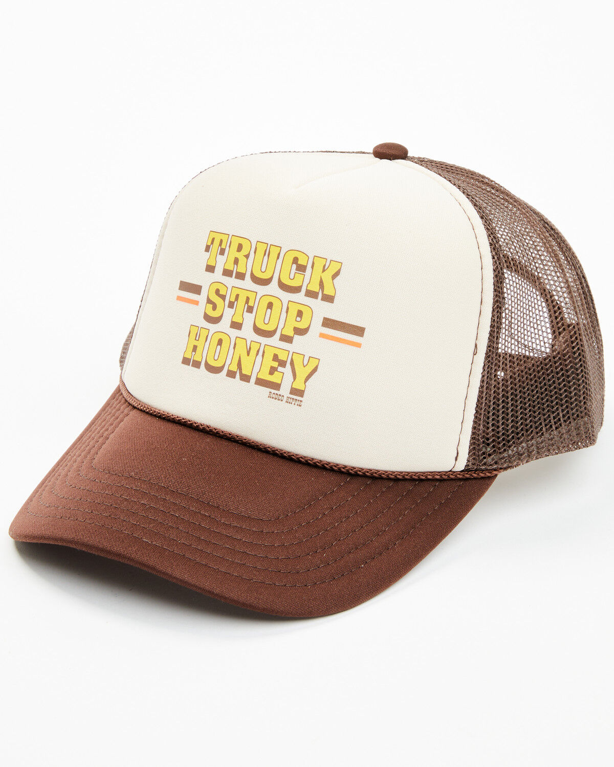 Image #1 - Rodeo Hippie Women's Truck Stop Honey Ball Cap, Brown, hi-res