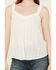 Image #3 - Eyeshadow Women's Eyelet Tank Top, White, hi-res