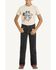 Image #2 - Rock & Roll Denim Boys' Bootcut Stretch Denim Jeans, Black, hi-res