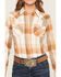 Image #3 - Wrangler Retro Women's Boot Barn Exclusive Plaid Print Long Sleeve Pearl Snap Flannel Shirt, Multi, hi-res