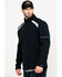 Image #3 - Hawx Men's Reflective Polar Fleece Moto Work Jacket - Tall, Black, hi-res
