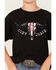 Cody James Boys' Bull Skull Short Sleeve Graphic T-Shirt , Black, hi-res