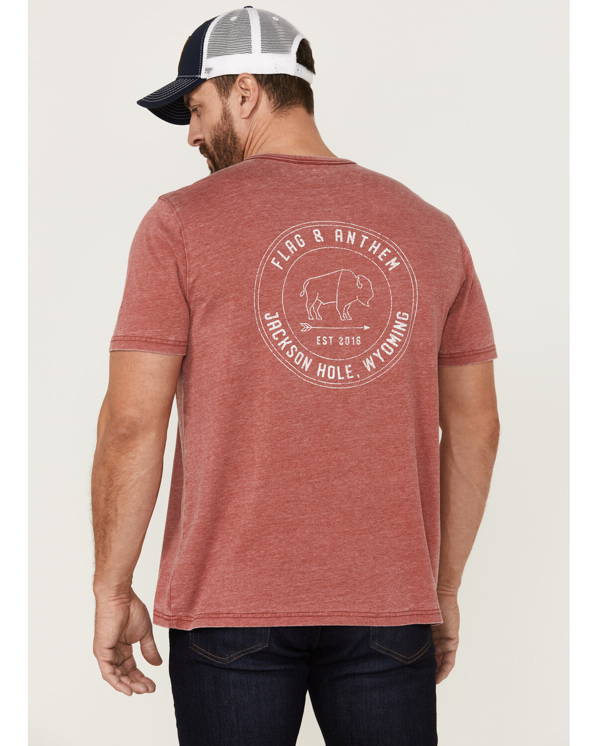 Image #4 - Flag & Anthem Men's Jackson Hole Graphic T-Shirt, Red, hi-res