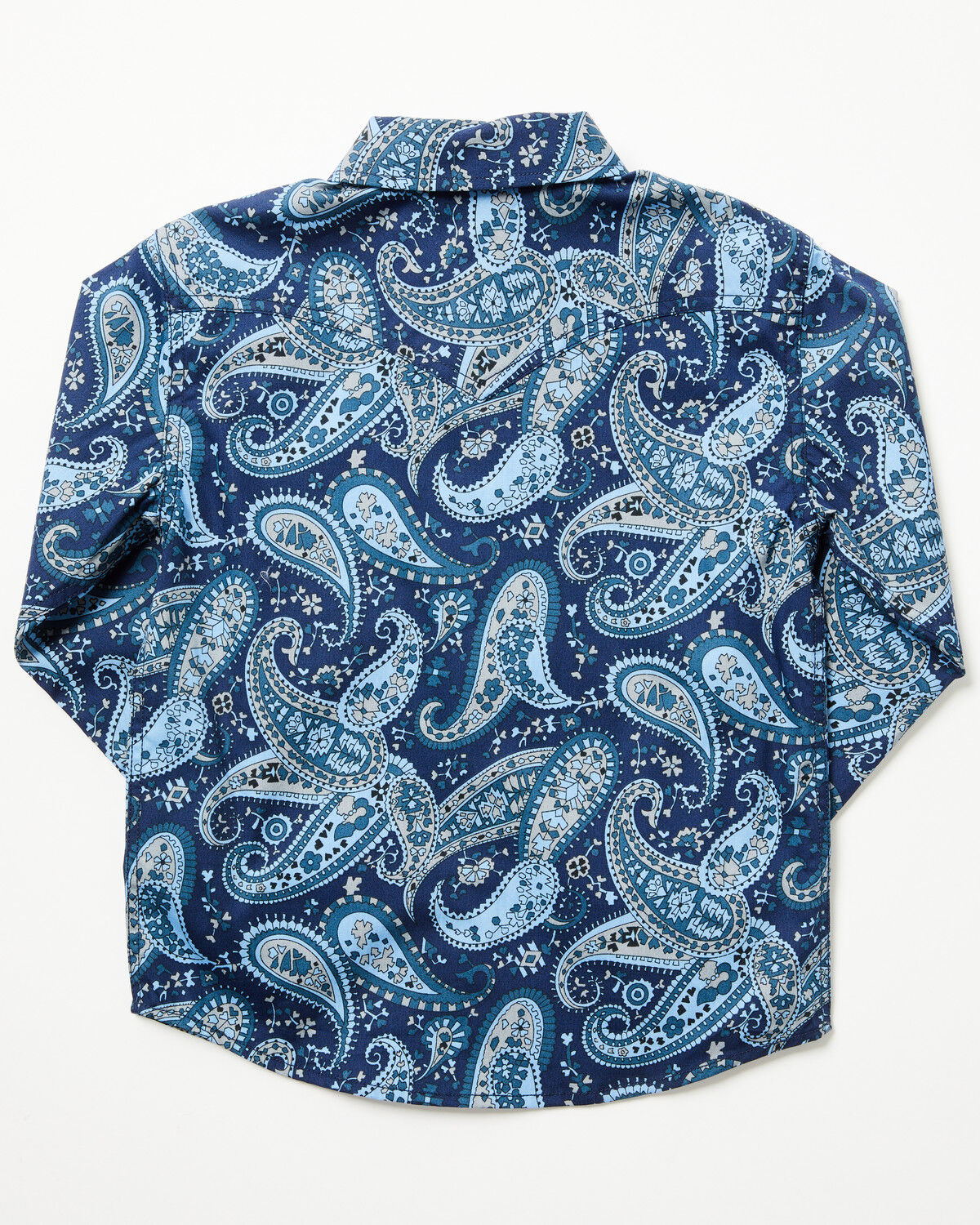 Image #3 - Cody James Toddler Boys' Westward Paisley Print Long Sleeve Snap Western Shirt, Navy, hi-res