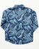 Image #3 - Cody James Toddler Boys' Westward Paisley Print Long Sleeve Snap Western Shirt, Navy, hi-res