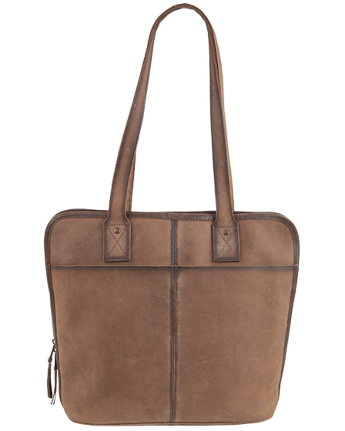 Image #2 - STS Ranchwear By Carroll Women's Cowhide Shopper Laptop Carrying Case, Brown, hi-res