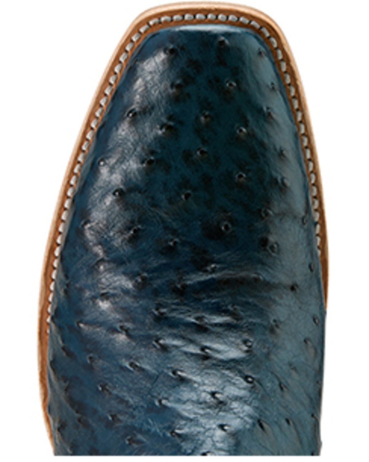 Image #4 - Ariat Men's Exotic Full-Quill Ostrich Futurity Outlaw Tall Western Boots - Square Toe, Blue, hi-res
