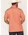 Image #4 - Panhandle Men's Game Day Short Sleeve Snap Stretch Polo, Orange, hi-res