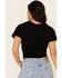 Image #5 - Shyanne Women's Here For The Beer Graphic Tie-Front Short Sleeve Tee, Black, hi-res