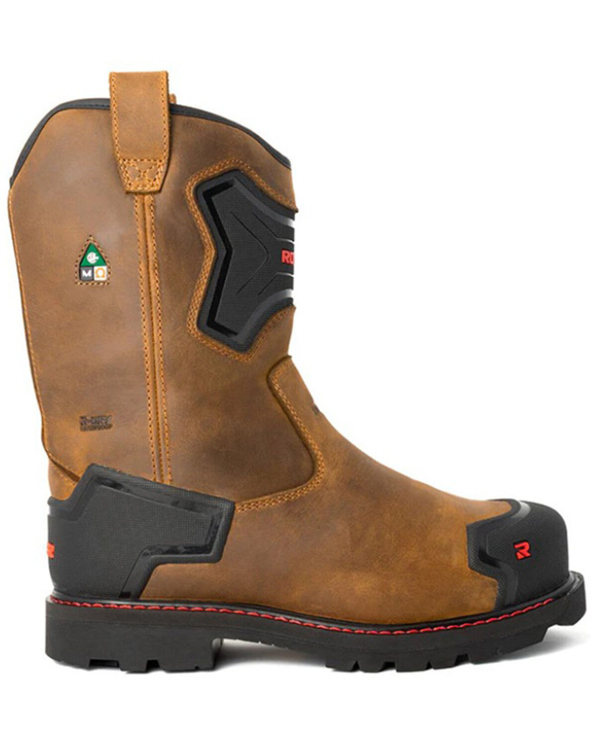 Image #2 - ROYER Men's 10" Wellington Interguard 2.0 Work Boots - Composite Toe, Brown, hi-res