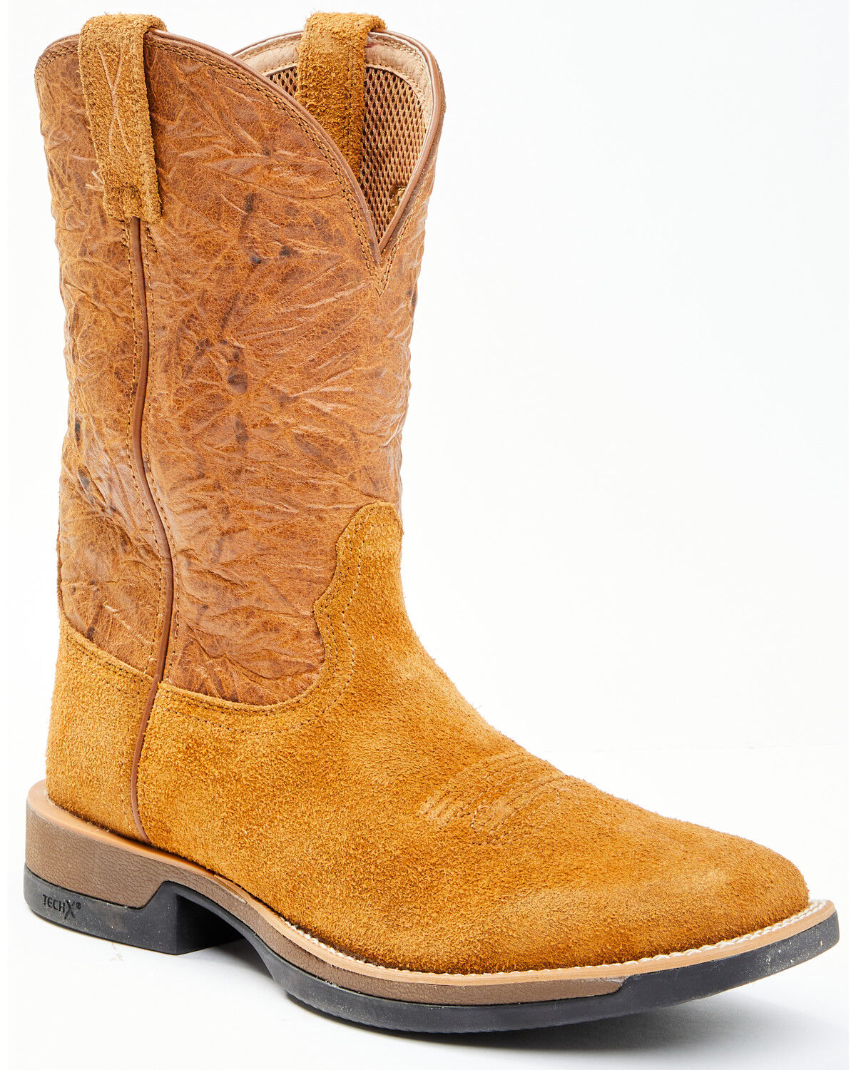 Image #1 - Twisted X Men's CellStretch Western Work Boots - Soft Toe, Brown, hi-res