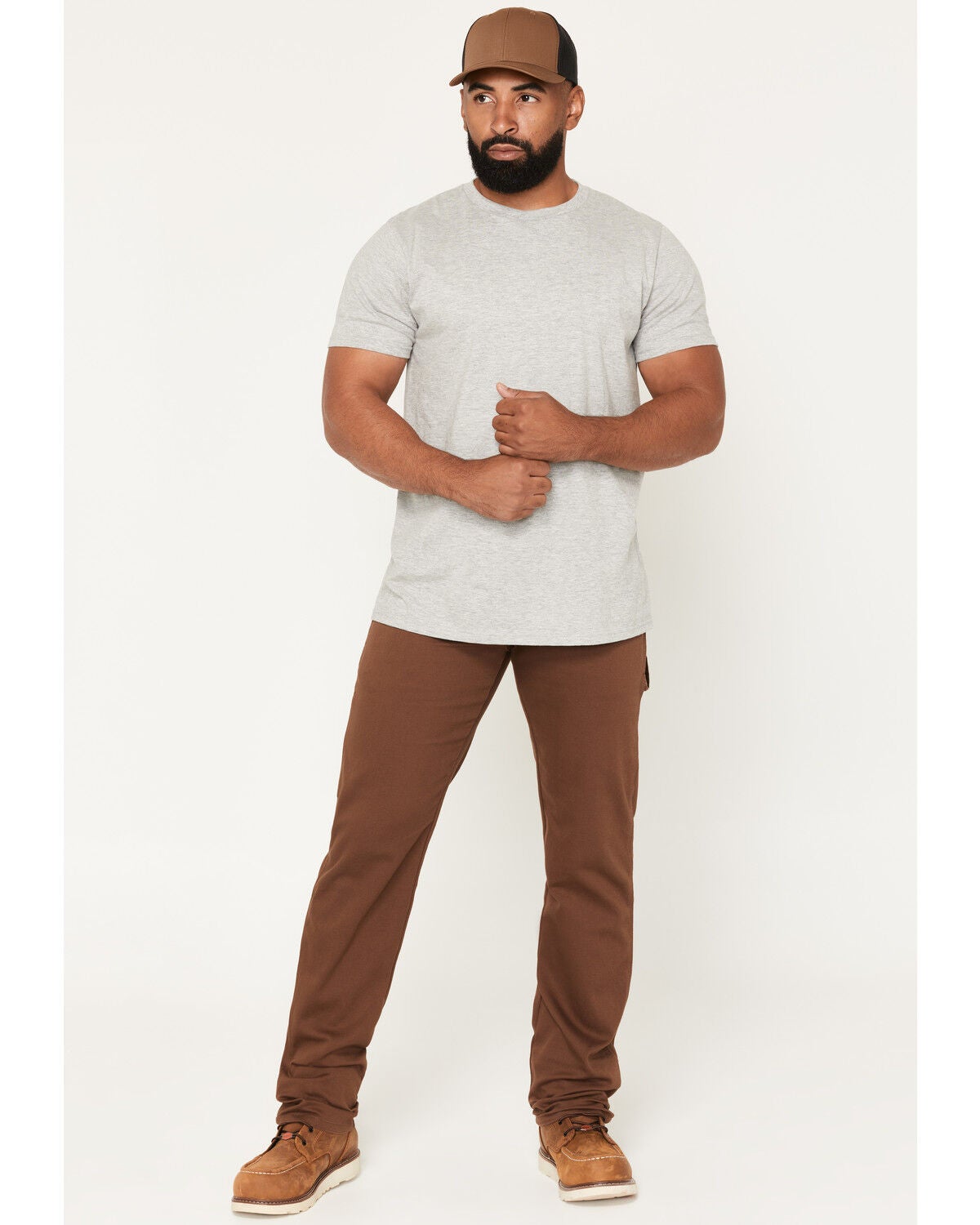Dickies Men's Tough Max Carpenter Straight Pants, Brown, hi-res