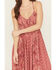 Image #3 - Rock & Roll Denim Women's Printed Sleeveless Maxi Dress, Mauve, hi-res