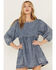 Free People Women's Get Obsessed Mini Dress, Medium Wash, hi-res
