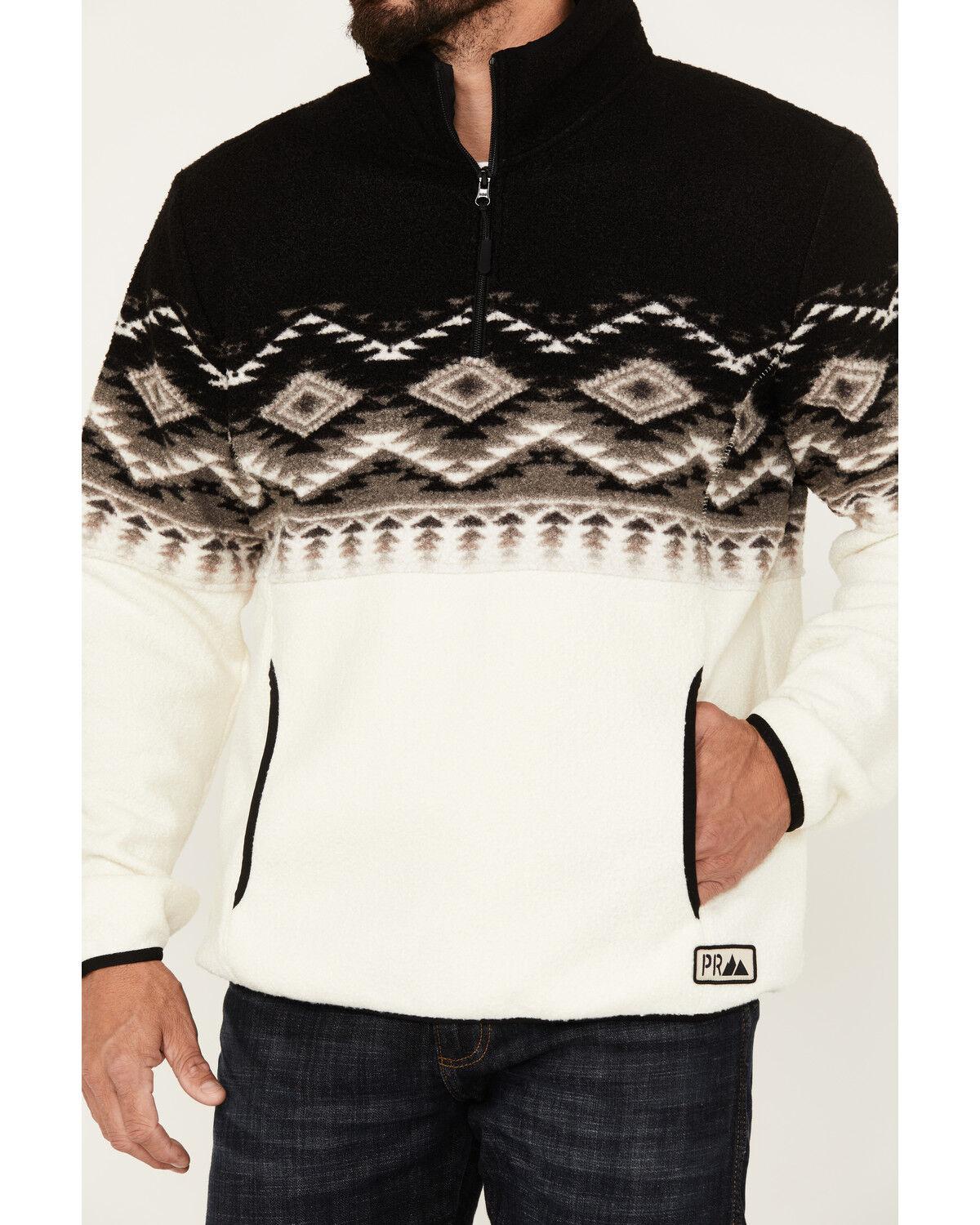 Image #3 - Powder River Outfitters by Panhandle Men's Southwestern Print Zip Pullover, , hi-res