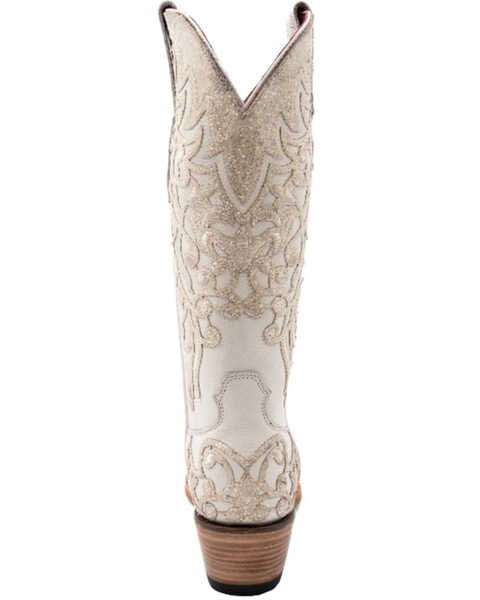Image #5 - Ferrini Women's Starlight Western Boots - Snip Toe , White, hi-res