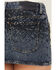 Image #4 - 7 For All Mankind Women's Dark Wash Elena Embellished Micro Mini Skirt, Dark Wash, hi-res