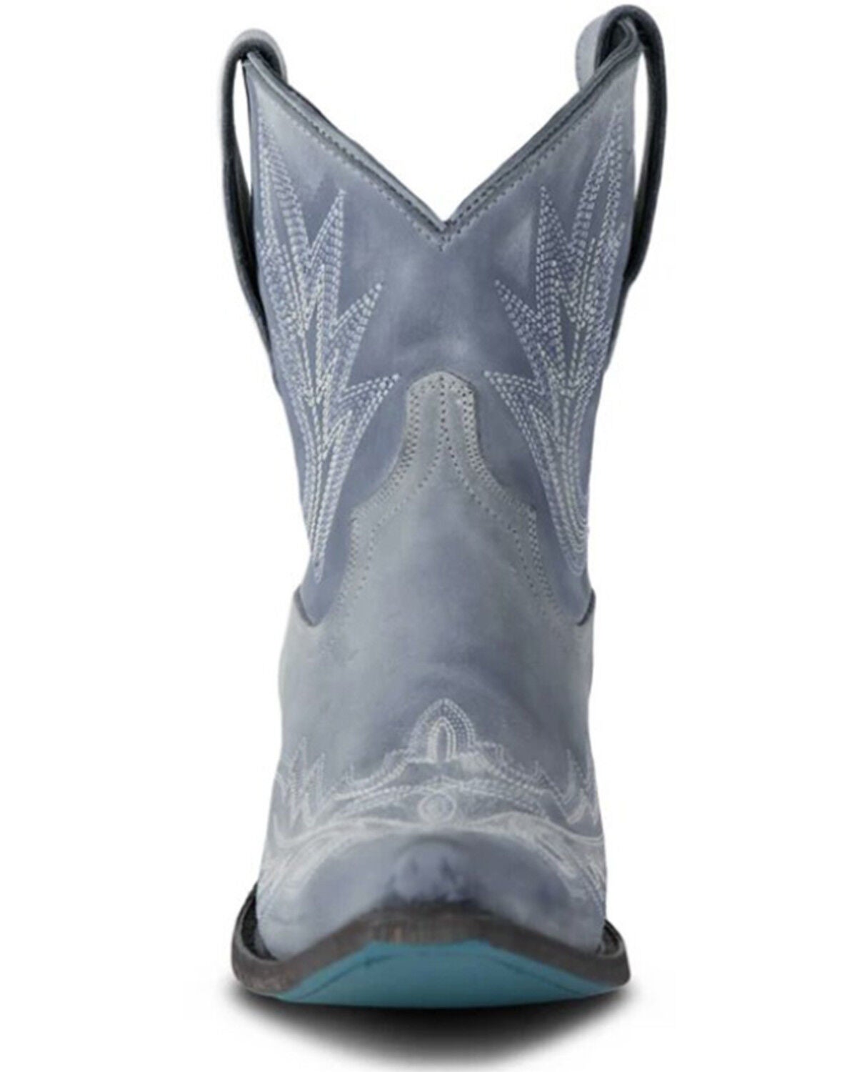 Image #4 - Lane Women's Lexington Western Booties - Snip Toe, Blue, hi-res