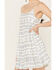 En Creme Women's Abstract Striped Sleeveless Mini Dress, Blue/white, hi-res