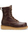 Image #2 - Carolina Men's Dark Brown Amp Hi 8" Work Boots - Steel Toe, Dark Brown, hi-res